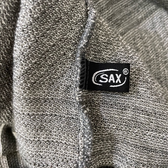 Grey Chevron Fringed Knitted Duster, OS NWOT! - Picture 8 of 9